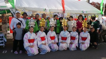令和元年のガラシャ祭りには山鹿灯篭踊り保存会が出演しました